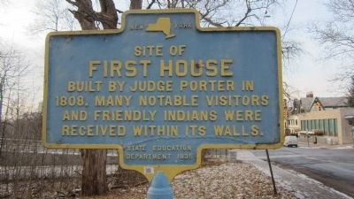 Site of First House Marker image. Click for full size.