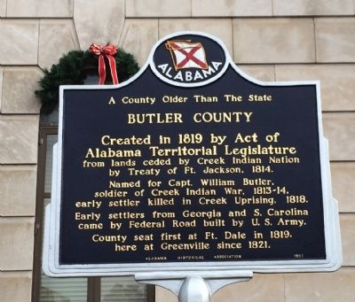 Butler County Marker. Click for full size. Butler County Marker image. Click for full size.