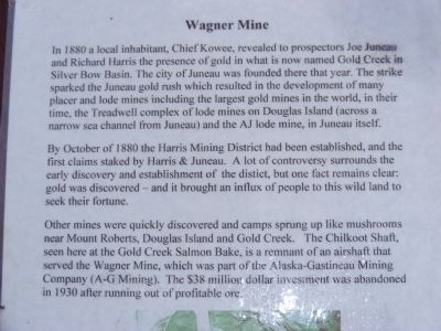Wagner Mine Marker image. Click for full size.
