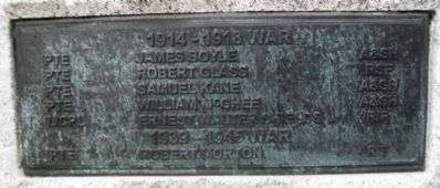World Wars Memorial Honor Roll image. Click for full size.