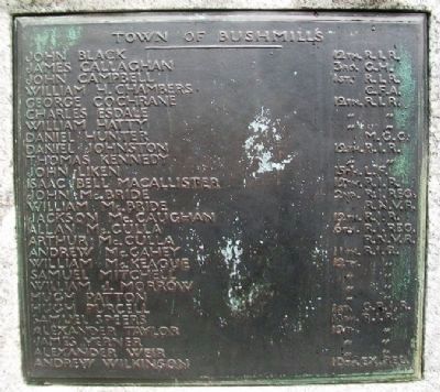 World Wars Memorial Honor Roll (WWI) image. Click for full size.