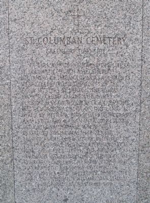 St. Columban Cemetery Marker image. Click for full size.