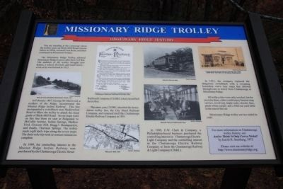 Missionary Ridge Trolley Marker image. Click for full size.