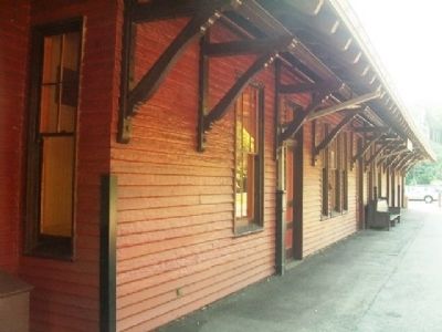 Former B&O Passenger Station - Trackside. Click for full size. Former B&O Passenger Station - Trackside image. Click for full size.