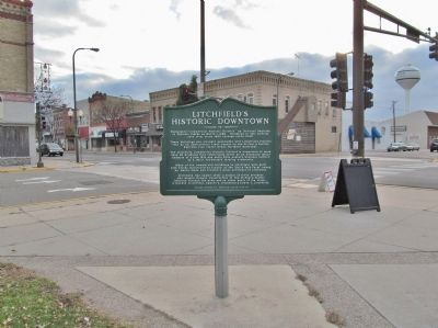 Grand Army of the Republic Hall / Litchfield's Historic Downtown Marker image. Click for full size.