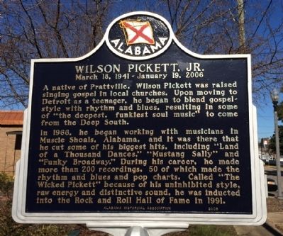 Wilson Pickett Marker. Click for full size. Wilson Pickett Marker image. Click for full size.