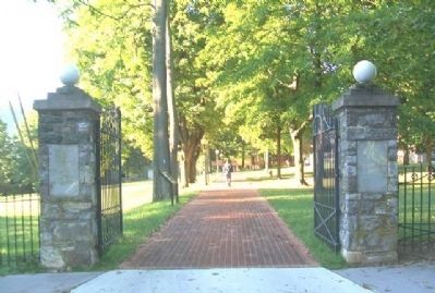 Storer College Veterans Memorial Gate image. Click for full size.