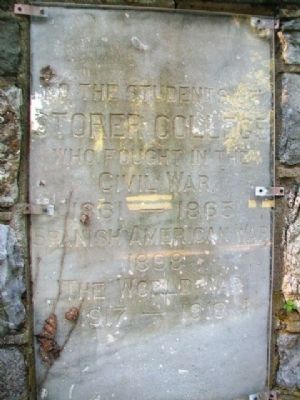 Storer College Veterans Memorial Gate Marker image. Click for full size.