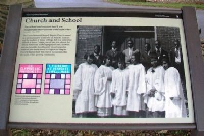 Church and School Marker image. Click for full size.