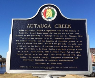 Autauga Creek Marker image. Click for full size.
