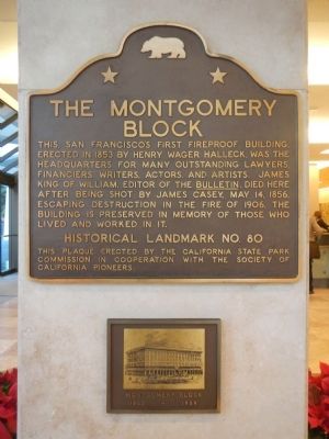 The Montgomery Block Marker image. Click for full size.