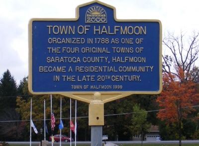 Town of Halfmoon Marker. Click for full size. Town of Halfmoon Marker image. Click for full size.