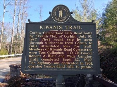 Up-Date Photo - - Kiwanis Trail Marker. Click for full size. Up-Date Photo - - Kiwanis Trail Marker image. Click for full size.