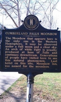 Up-date Photo - - Cumberland Falls MoonBow Marker image. Click for full size.
