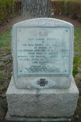 12th Pennsylvania Volunteer Infantry: Spanish American War Marker. Click for full size. 12th Pennsylvania Volunteer Infantry: Spanish American War Marker image. Click for full size.