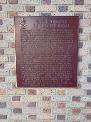 Royal Theatre Marker image. Click for full size.