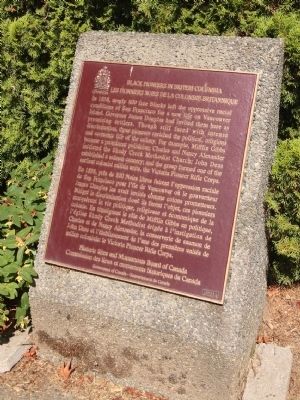 Black Pioneers in British Columbia Marker. Click for full size. Black Pioneers in British Columbia Marker image. Click for full size.