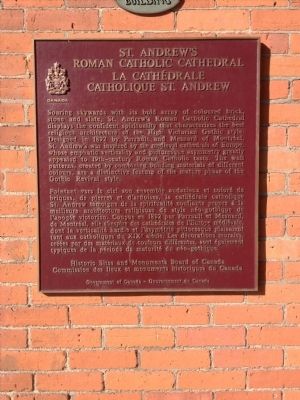 St. Andrew's Roman Catholic Cathedral Marker. Click for full size. St. Andrew's Roman Catholic Cathedral Marker image. Click for full size.