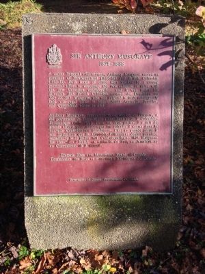 Sir Anthony Musgrave Marker image. Click for full size.