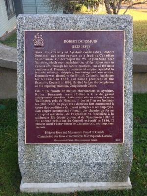 Robert Dunsmuir Marker image. Click for full size.