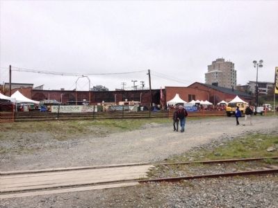 Esquimalt and Nanaimo Railway Roundhouse. Click for full size. Esquimalt and Nanaimo Railway Roundhouse image. Click for full size.