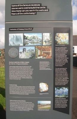 Dunluce Castle Marker, Side B. Click for full size. Dunluce Castle Marker, Side B image. Click for full size.