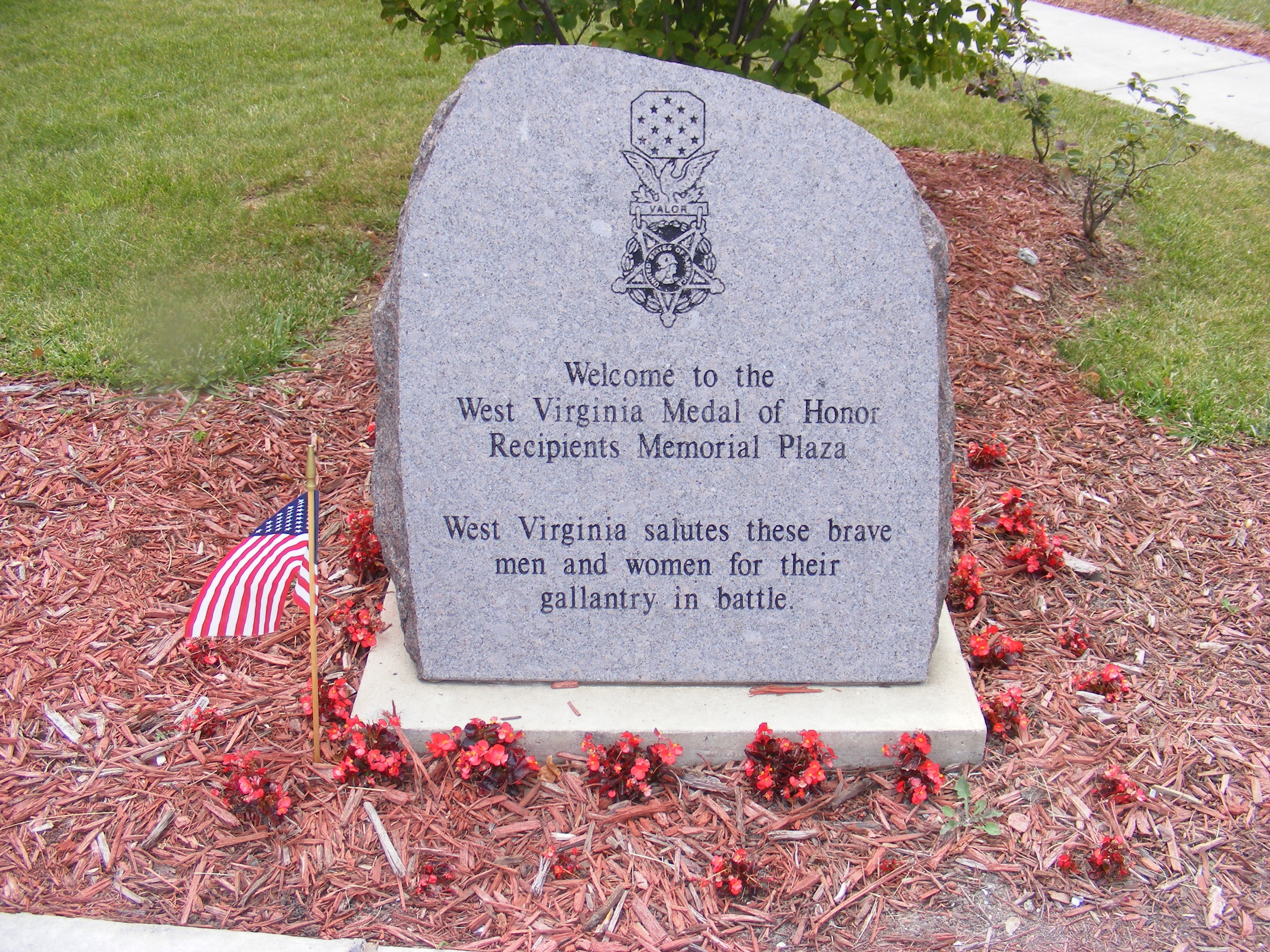 Medal of Honor Recipients Memorial Plaza Marker