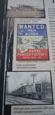 "Navy Railroad" Marker: close-up of photos on left, upper image. Click for full size.