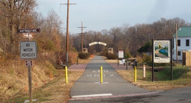 "Welcome Indian Head Rail Trail" image. Click for full size.
