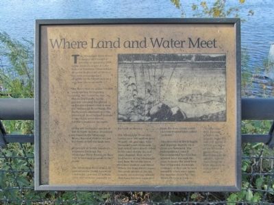 Where Land and Water Meet Marker image. Click for full size.