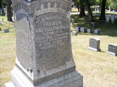 Franklin Van Valkenburgh Memorial Marker image. Click for full size.