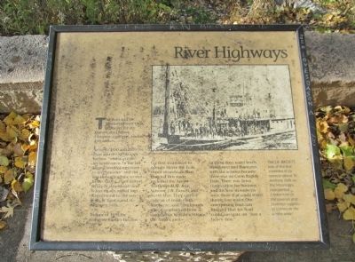 River Highways Marker. Click for full size. River Highways Marker image. Click for full size.
