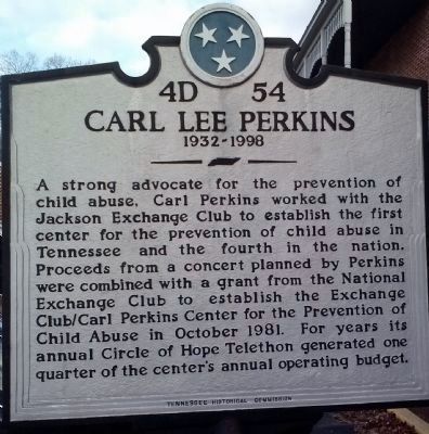 Photo Up-Date - - Carl Lee Perkins Marker Reverse. Click for full size. Photo Up-Date - - Carl Lee Perkins Marker Reverse image. Click for full size.