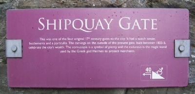 Shipquay Gate Marker. Click for full size. Shipquay Gate Marker image. Click for full size.