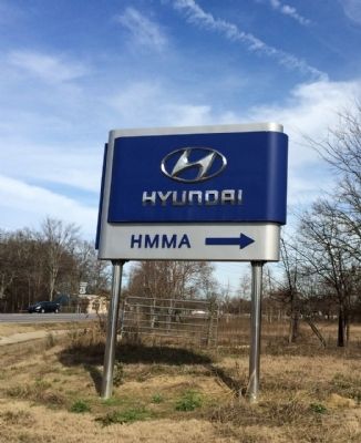 HMMA (Hyundai Motor Manufacturing Alabama). Click for full size. HMMA (Hyundai Motor Manufacturing Alabama) image. Click for full size.