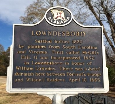 Lowndesboro Marker. Click for full size. Lowndesboro Marker image. Click for full size.