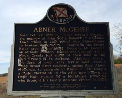 Abner McGehee Marker image. Click for full size.