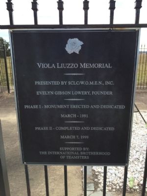 Viola Liuzzo Marker. Click for full size. Viola Liuzzo Marker image. Click for full size.