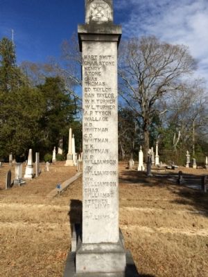 Our Confederate Soldiers Memorial (South side). Click for full size. Our Confederate Soldiers Memorial (South side) image. Click for full size.