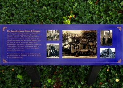 The Sewall-Belmont House & Museum Marker image. Click for full size.