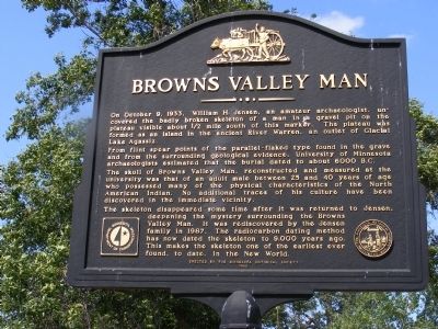 Browns Valley Man Marker image. Click for full size.
