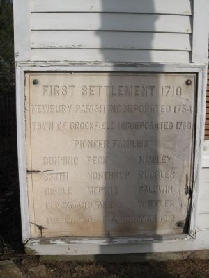 First Settlement 1710 Marker. Click for full size. First Settlement 1710 Marker image. Click for full size.
