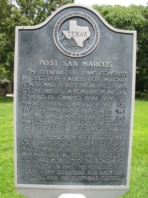 Post San Marcos Marker image. Click for full size.