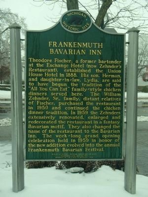 Frankenmuth Bavarian Inn Marker (Side B) image. Click for full size.