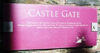 Castle Gate Marker. Click for full size. Castle Gate Marker image. Click for full size.