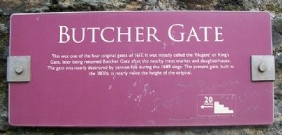 Butcher Gate Marker image. Click for full size.