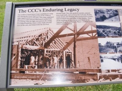 The CCC's Enduring Legacy Marker image. Click for full size.