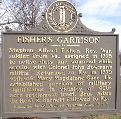 Fisher's Garrison Marker. Click for full size. Fisher's Garrison Marker image. Click for full size.