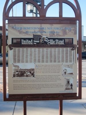 The Chandler District Honor Roll Marker - Side B. Click for full size. The Chandler District Honor Roll Marker - Side B image. Click for full size.