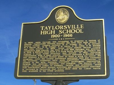 Taylorsville High School Marker image. Click for full size.